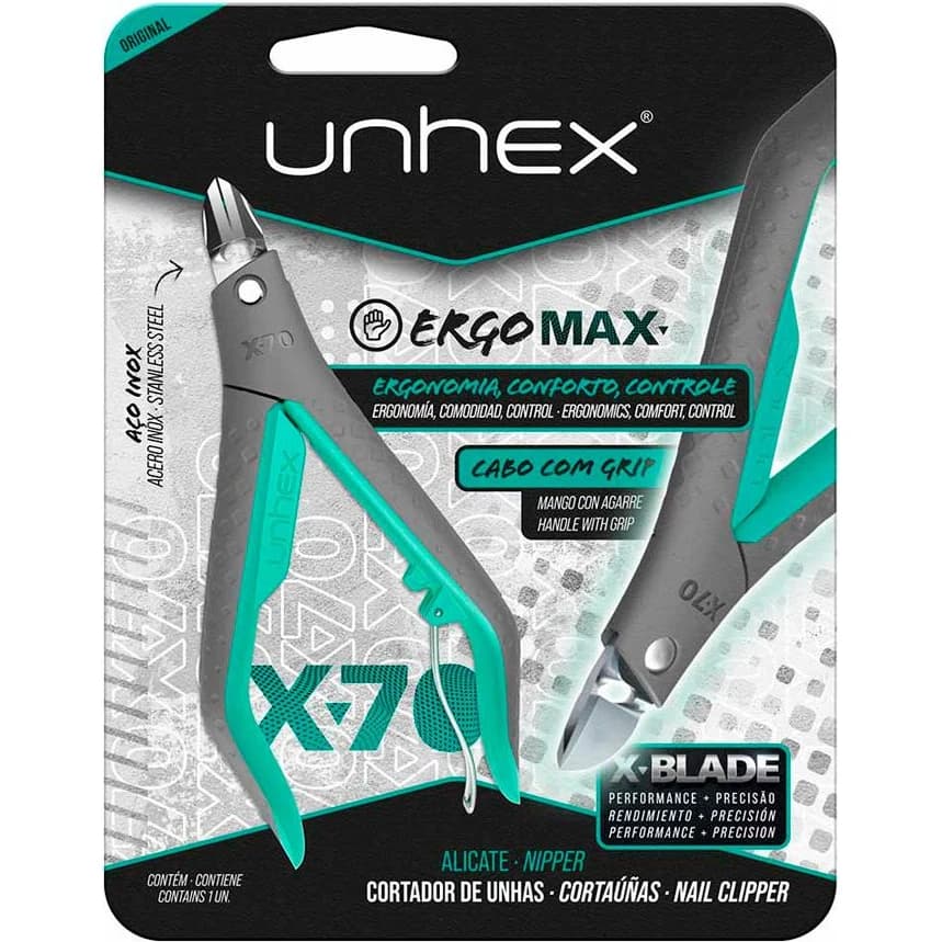 Alicate para Uñas Merheje Unhex X-70 con Mango Ergonómico Max