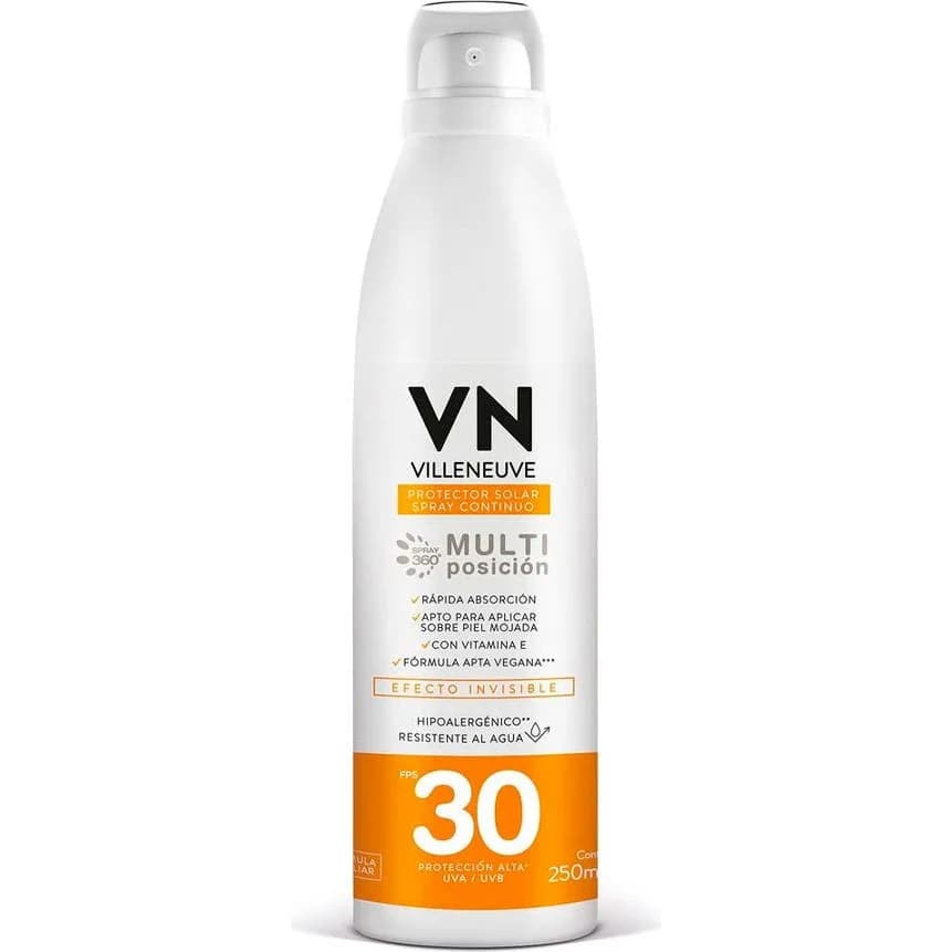Protector Solar Villeneuve Spray FPS 30 250 ml