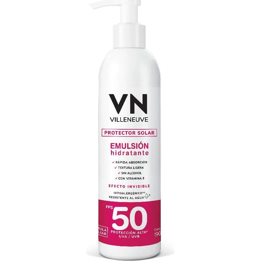 Emulsión Protectora Solar FPS 50 Villeneuve