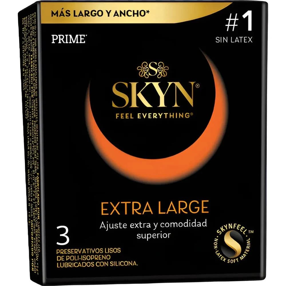 Preservativos Prime Skyn Extra Large Sin Látex x3