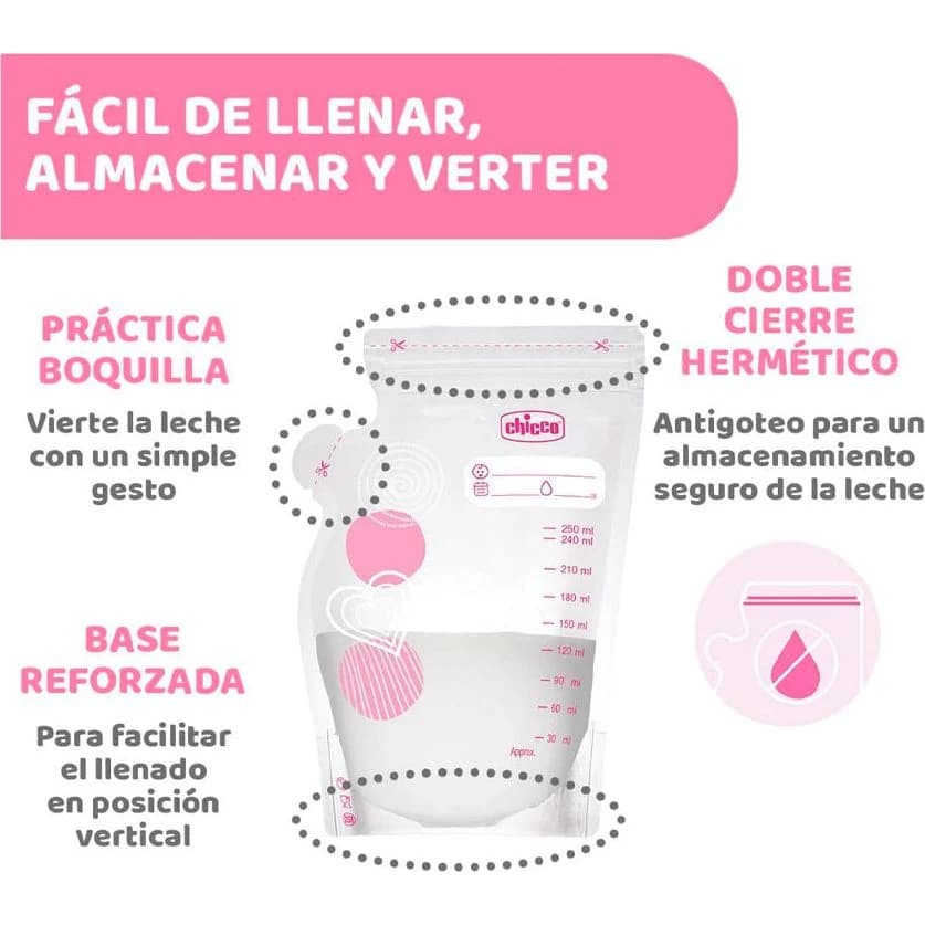 Bolsas de Conservación de Leche Chicco x 30