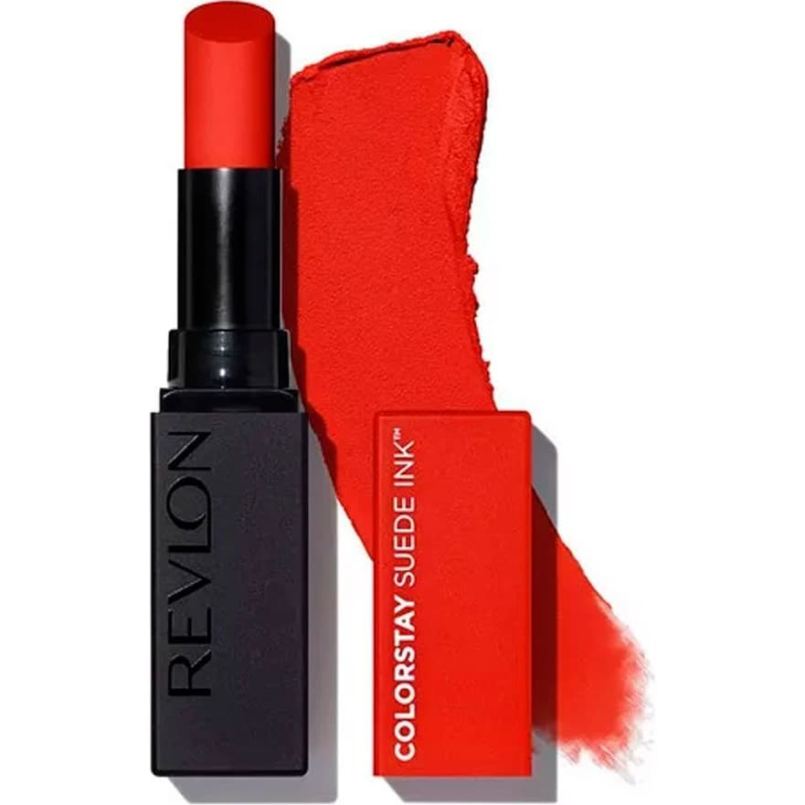Labial Revlon ColorStay Suede Spit Fire Tono 014