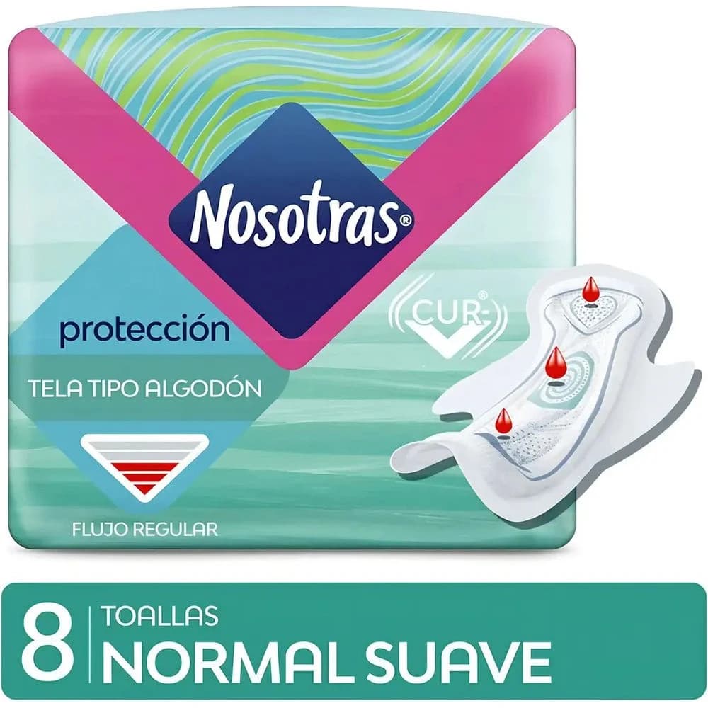 Toallas Femeninas Nosotras Normales con Caléndula x 8