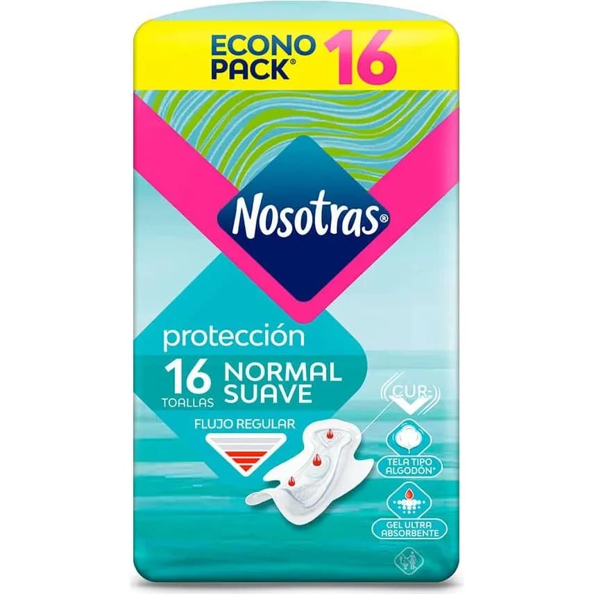 Toallas Femeninas Nosotras Normales con Caléndula x 16
