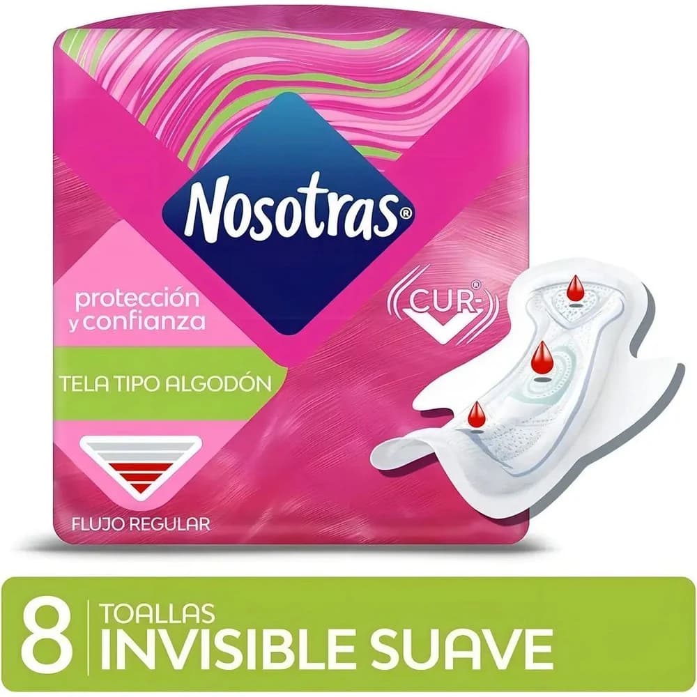 Toallas Femeninas Nosotras Invisibles con Caléndula x 8