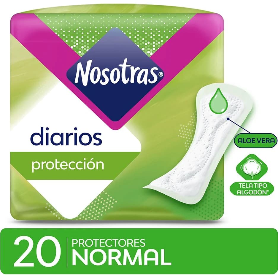 Protectores Diarios Nosotras Normal con Caléndula x 20