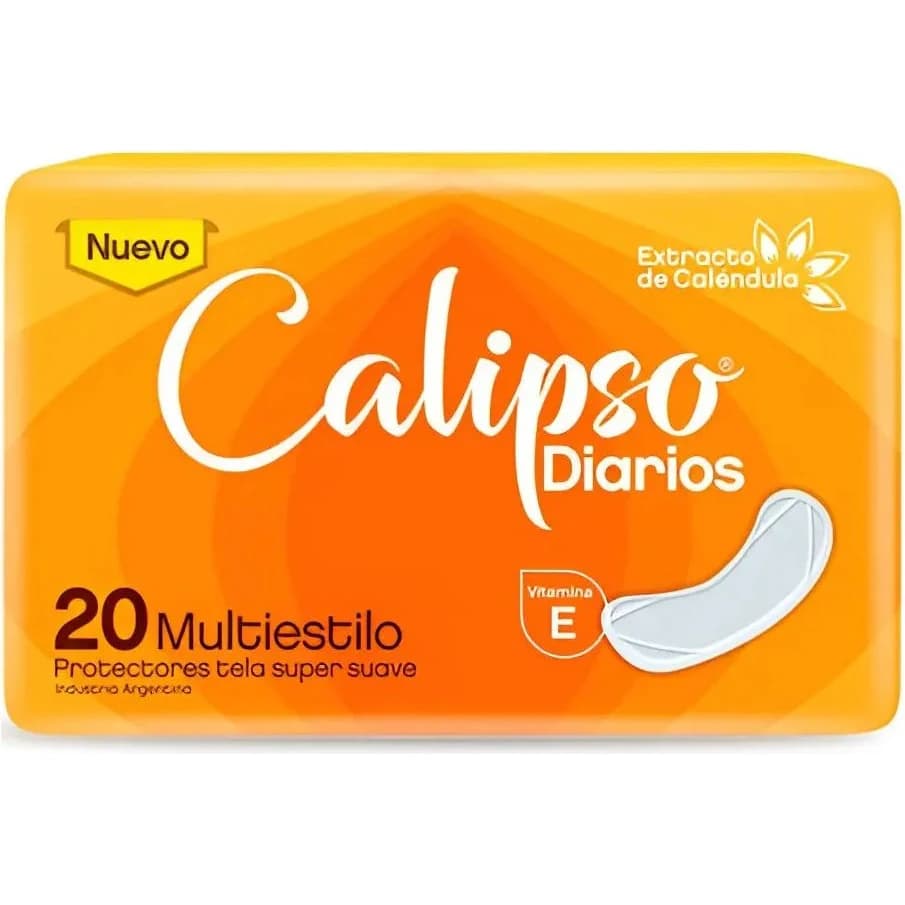 Protectores Diarios Calipso Multiestilo con Caléndula x 20 Unidades