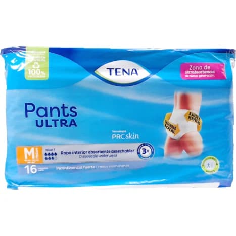 Ropa Interior Absorbente Tena Pants Ultra Talle Mediano x16