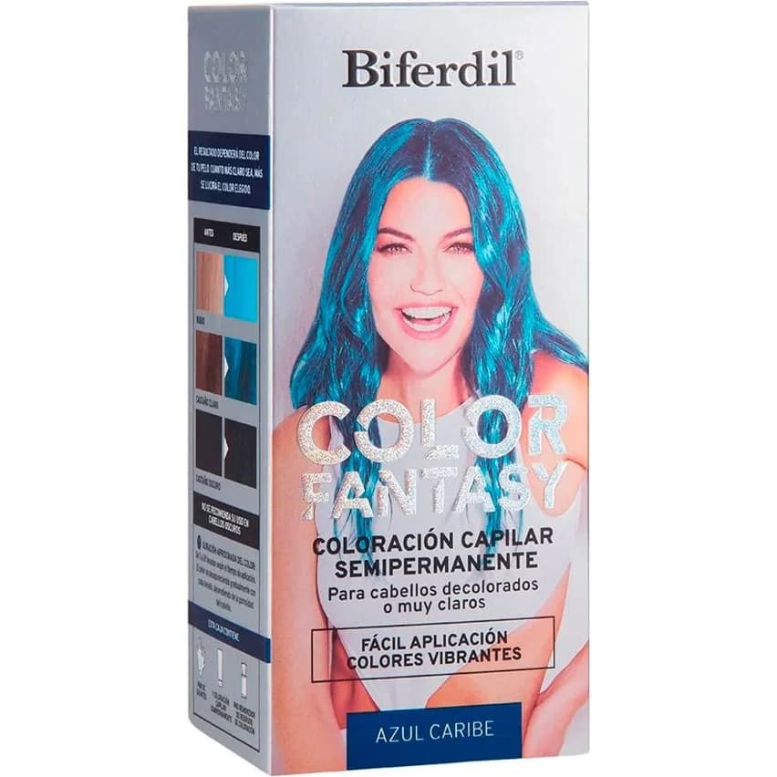 Tintura Capilar Biferdil Kit Fantasy Azul Caribe