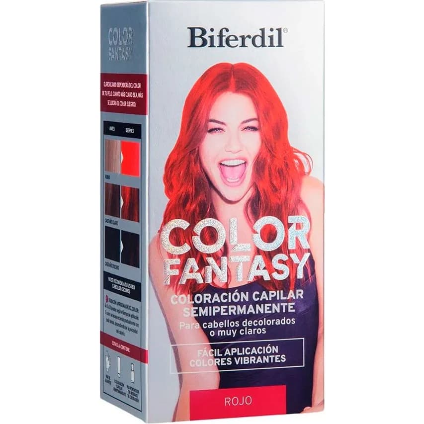Tintura Capilar Biferdil Kit Fantasy Rojo