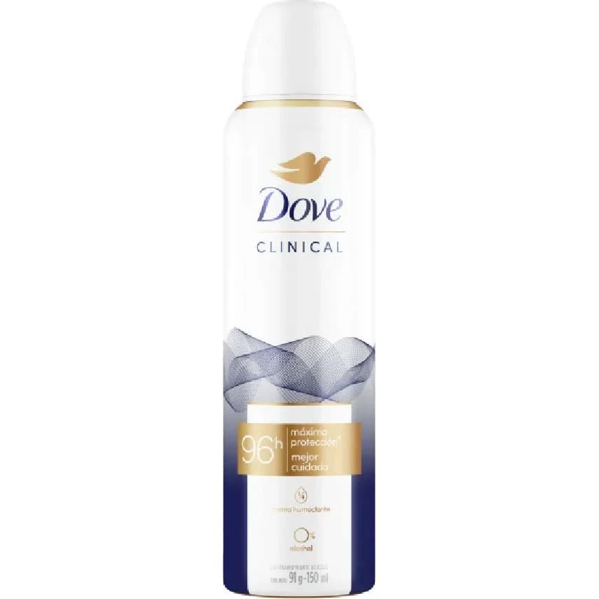 Desodorante Antitranspirante Aerosol Dove Clinical Original 96 Horas 91 g