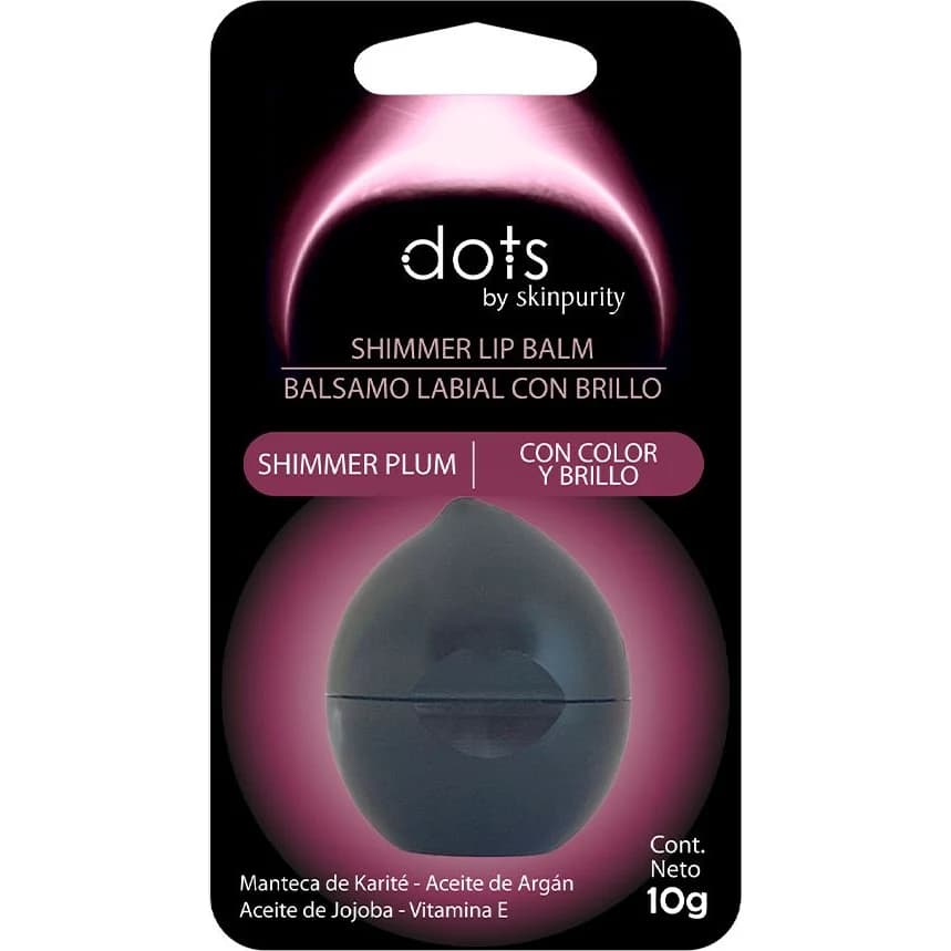 Dots Lip Balm Shimmer Plum 10 g