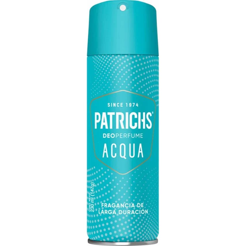 Desodorante Aerosol Patrichs Acqua 230 ml