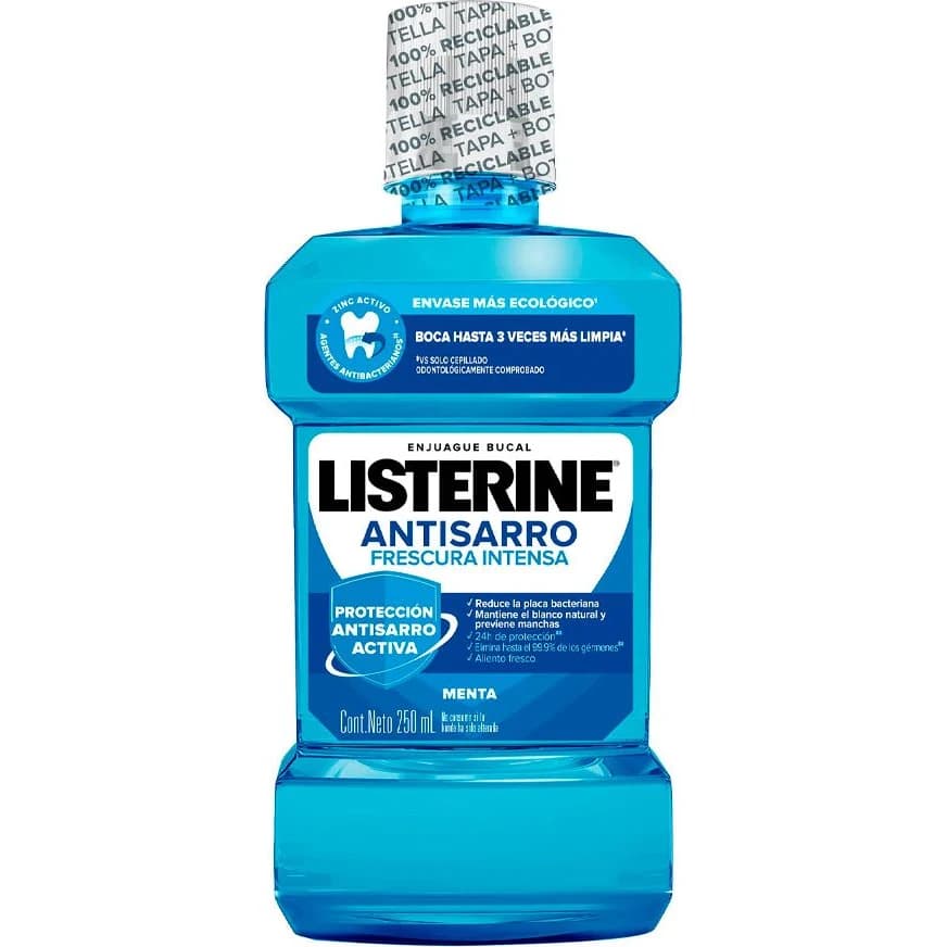 Enjuague Bucal Listerine Antisarro Fórmula Intensa 250 ml