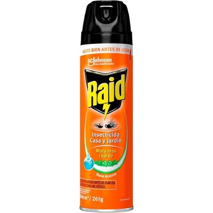 Insecticida Raid Casa y Jardín Aerosol 380 ml
