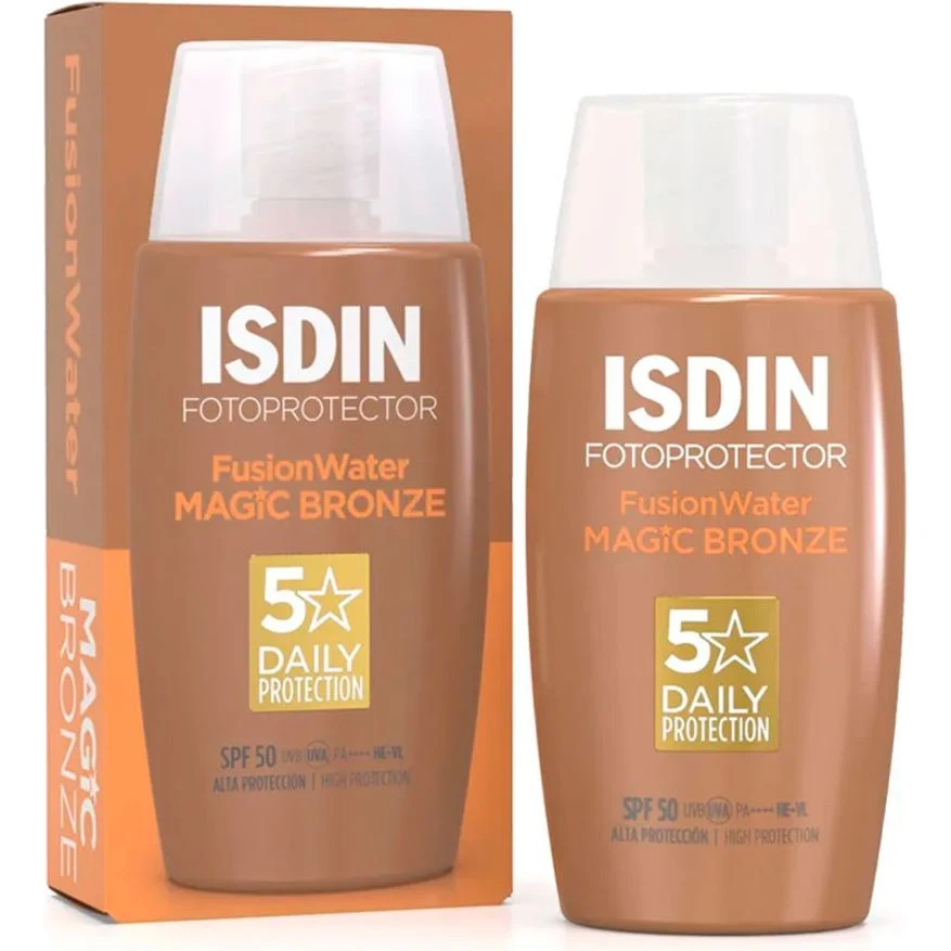 Protector Solar Isdin Fusion Water Magic Color Bronce FPS 50+ 50 ml