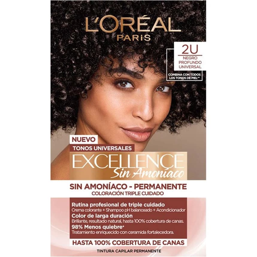 Tintura Capilar Excellence Nudes Sin Amoníaco Tono 2U