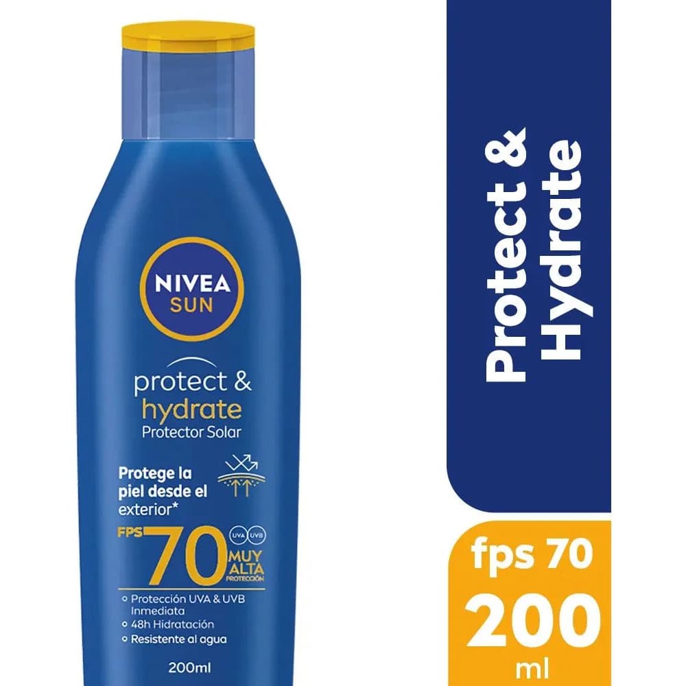 Protector Solar Nivea Sun Protect & Hydrate FPS 70 200 ml