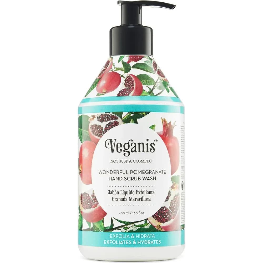 Jabón Líquido Exfoliante de Granada Maravillosa Veganis 400 ml