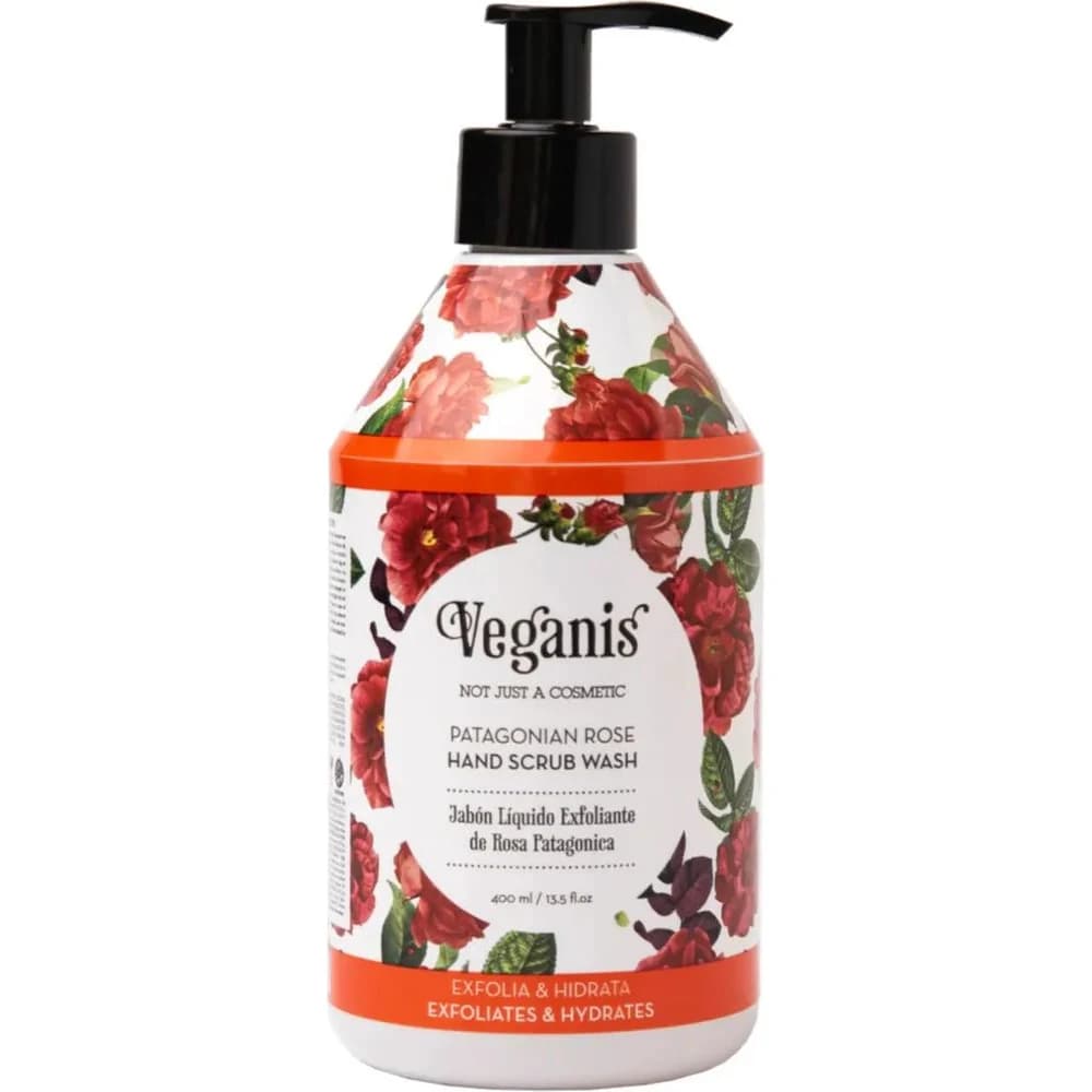 Jabón Líquido Exfoliante Rosa Veganis 400 ml