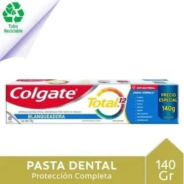 Pasta Dental Colgate Total 12 Blanqueadora 140g