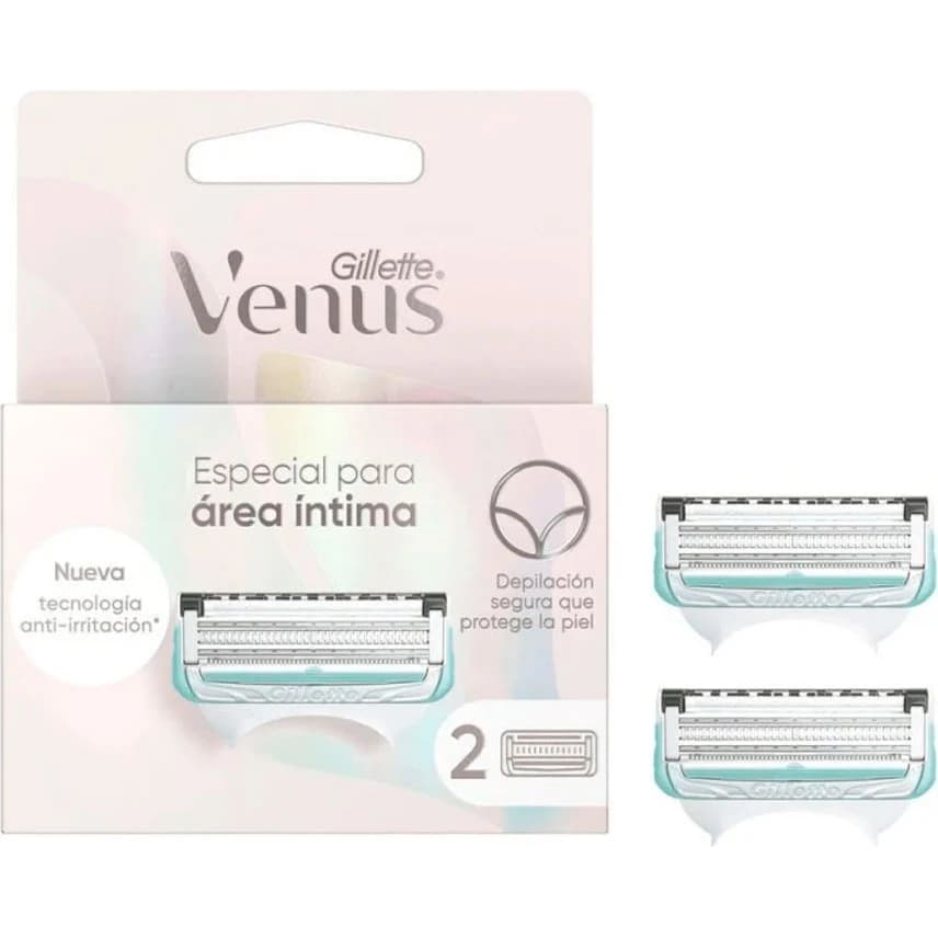 Gillette Venus Intima Cuchillas de Afeitar x2