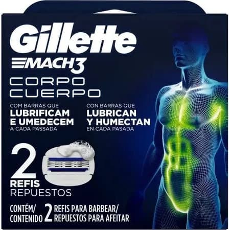 Cartuchos Gillette Cuerpo x 2