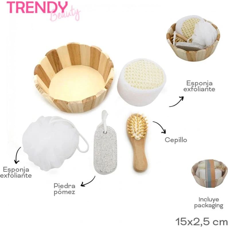 Trendy Beauty Set de Baño Bambú 4 Art