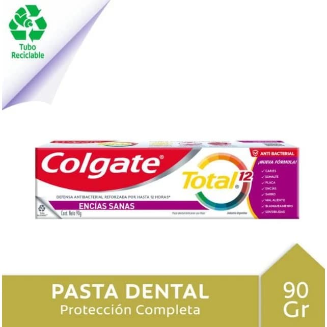 Crema Dental Colgate Total 12 Encías Sanas 90 g