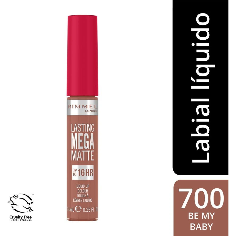Labial Líquido Rimmel Lasting Mega Matte Tono 700 My Baby