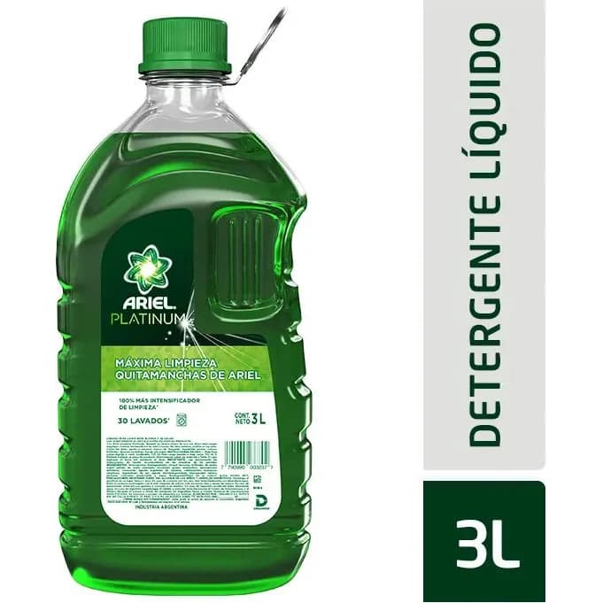 Detergente Líquido Ariel Platinium 3000 ml