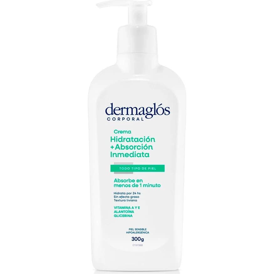 Crema Corporal Dermaglos Hidratante Absorbente 300 ml