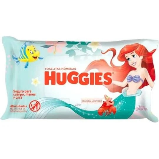 Toallitas Húmedas Huggies 4 en 1 La Sirenita 48 Unidades