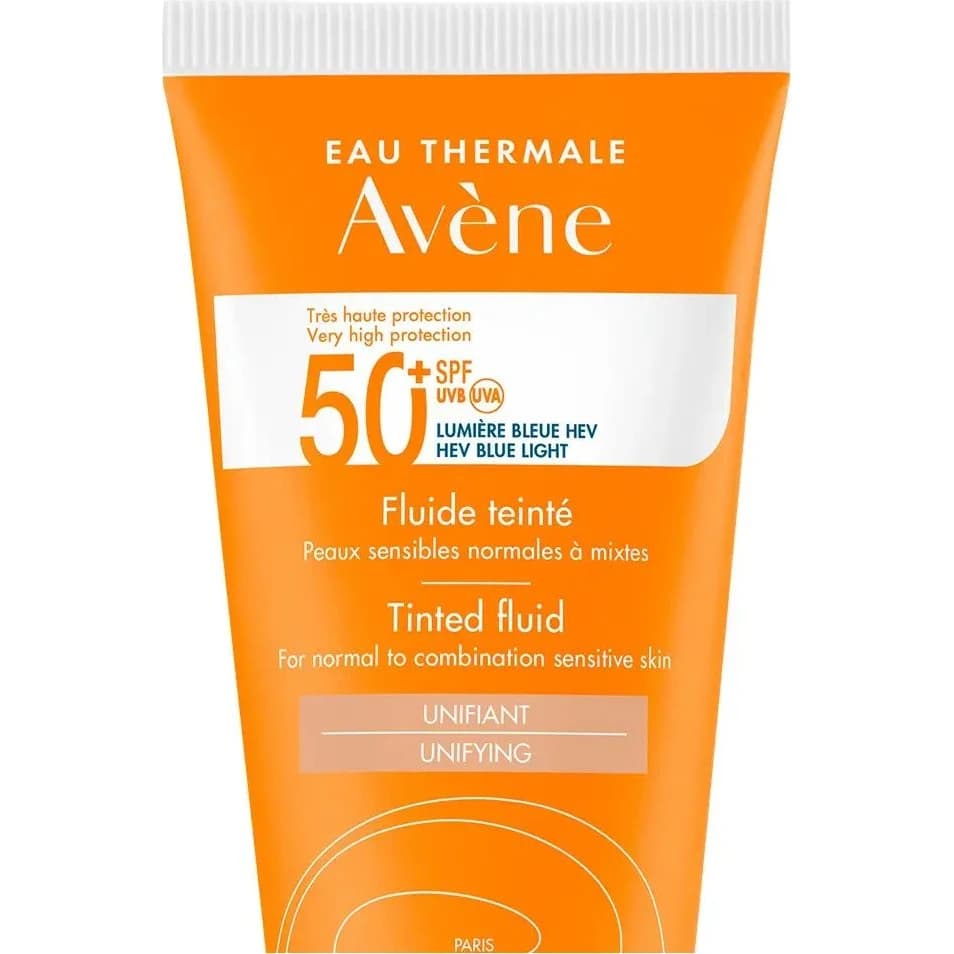 Protector Solar Avène Fluido Con Color Triasorb SPF 50+ 50 ml