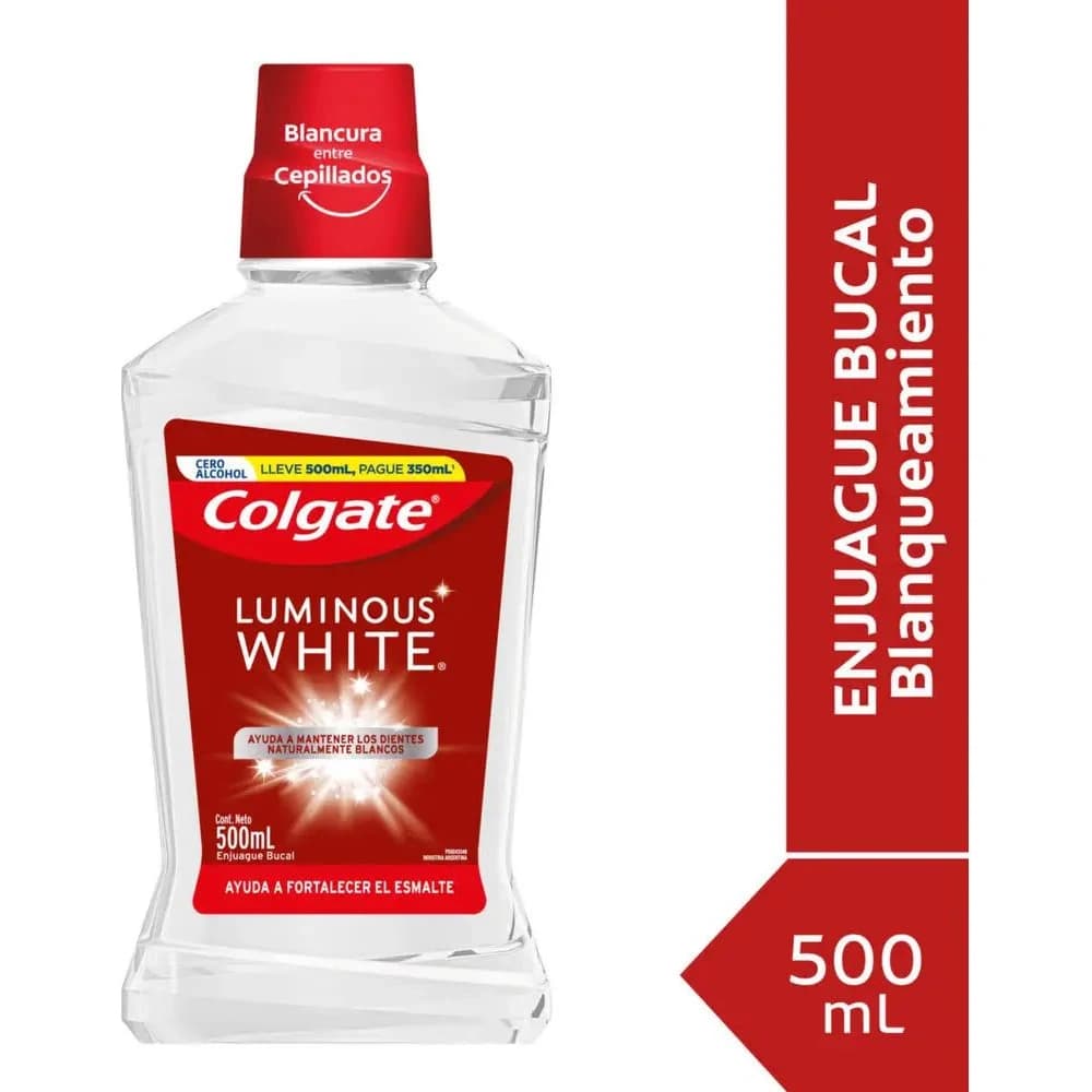 Enjuague Bucal Colgate Luminous White 500 ml