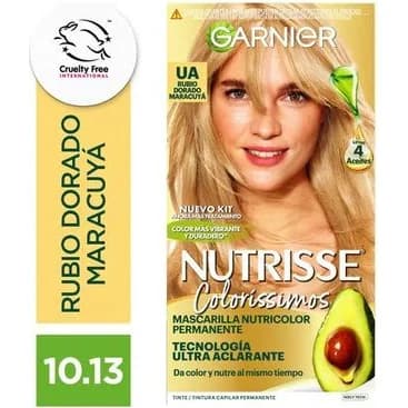 Tintura para Cabello Garnier Nutrisse Colorissimos Tono 10.13 Maracuya