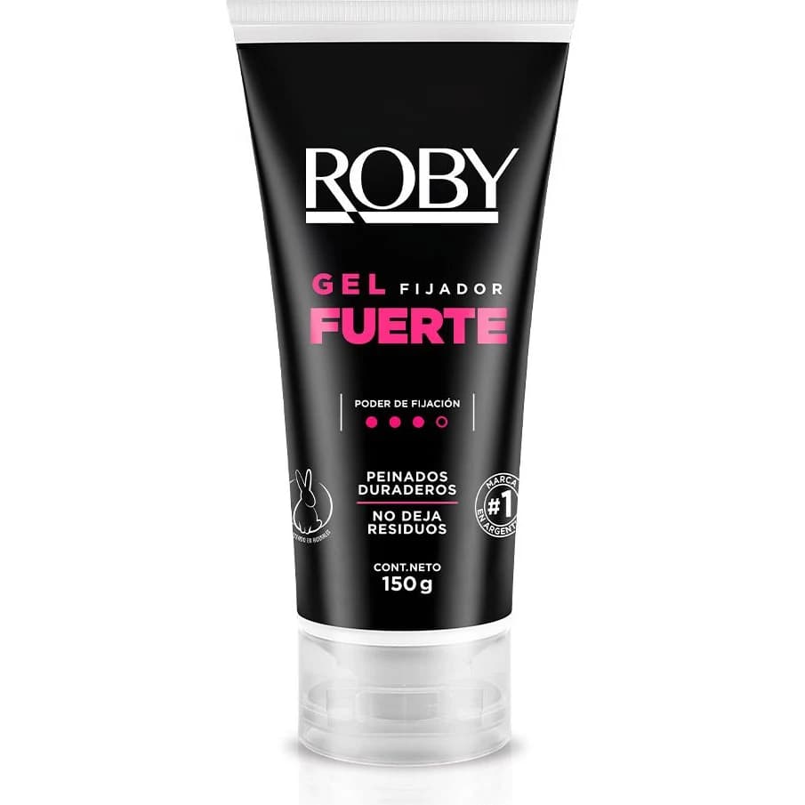 Gel Fijador Capilar Roby Fuerte con Aloe Vera 150 g