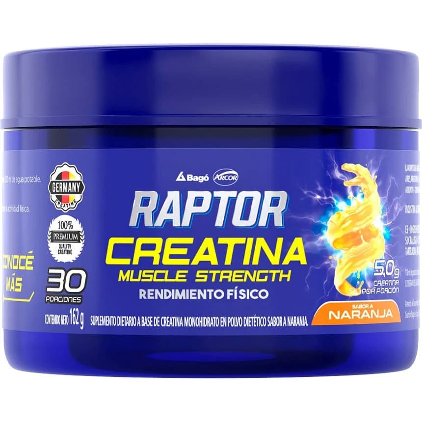Creatina Raptor Sabor Naranja 162 g