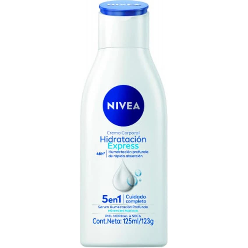 Crema Corporal Nivea Hidratación Express 5 en 1 125 ml