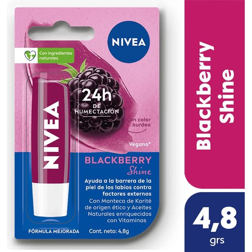 Bálsamo Labial Nivea Blackberry Shine