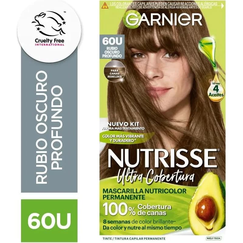 Tinta Capilar Garnier Nutrisse Ultra Cobertura Tono 60