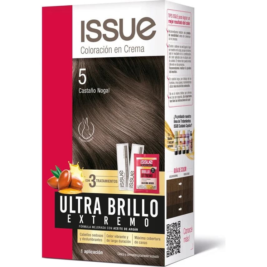 Coloración Capilar Issue Ultra Brillo Tono 5 Castaño Claro