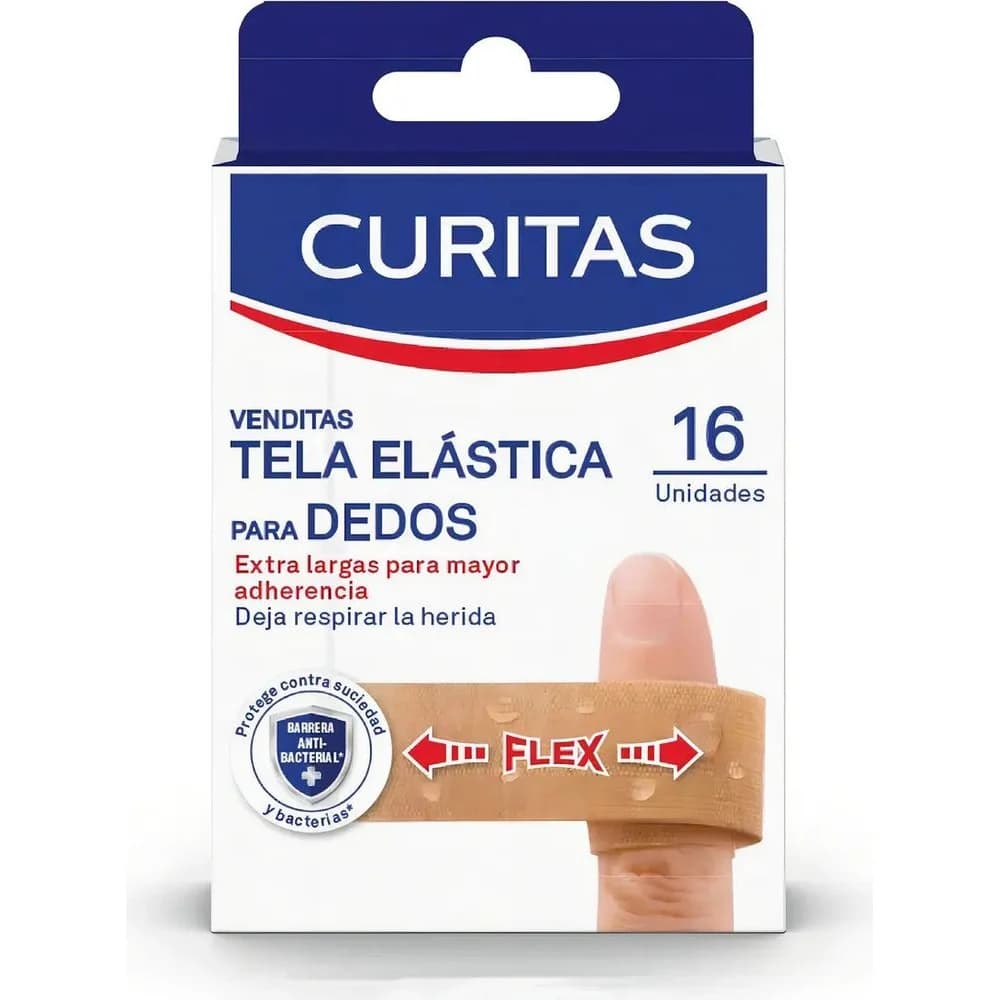 Curitas Tela Elástica Para Dedo x16