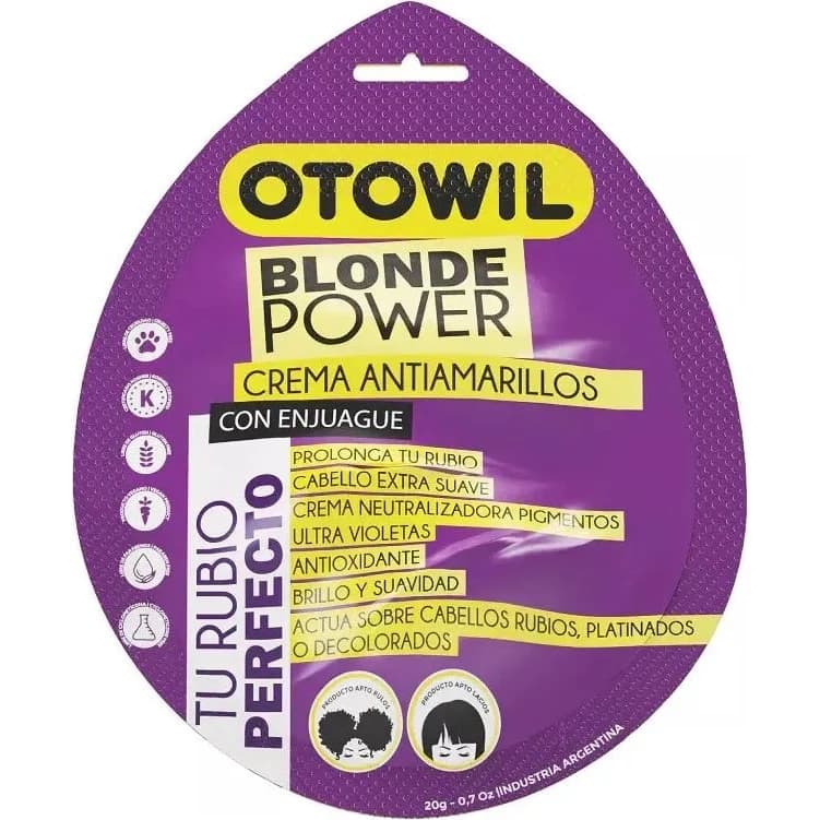Otowil Blonde Power Crema Antiamarillos con Enjuague