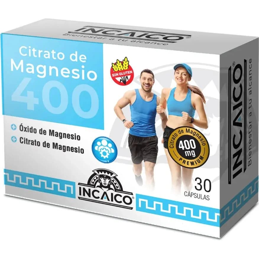 Citrato de Magnesio 400 mg Cápsulas x 30