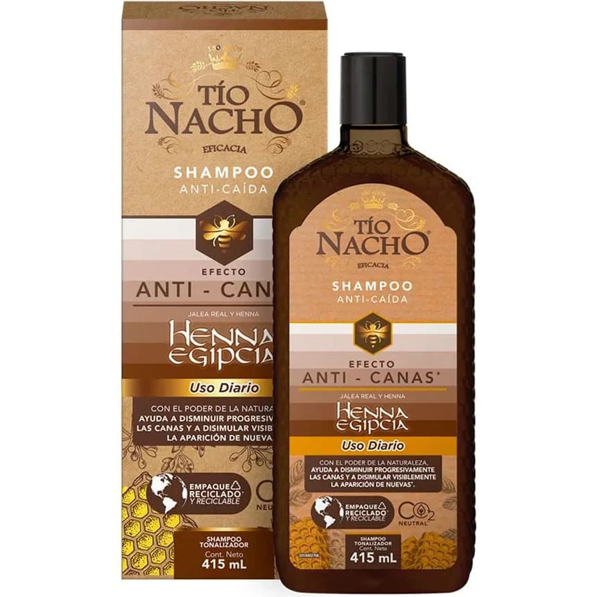 Shampoo Anti-Canas Tío Nacho 415 ml