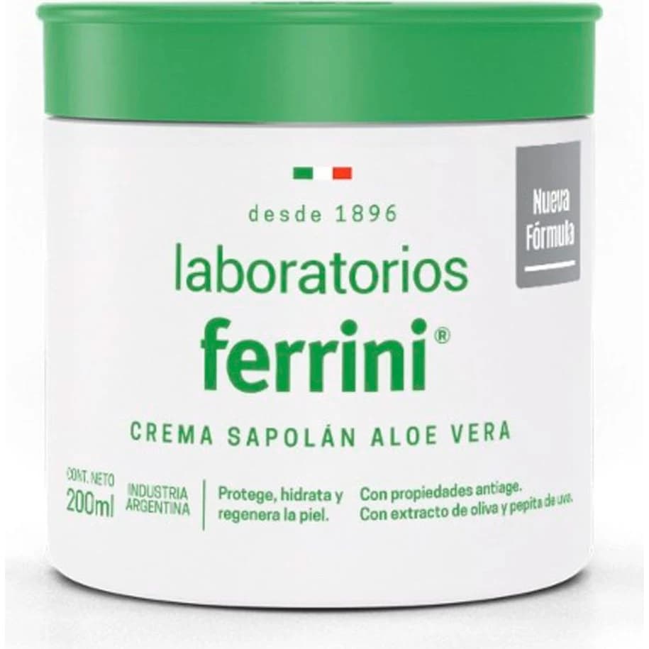 Crema Corporal Ferrini Sapolan Aloe 200 ml