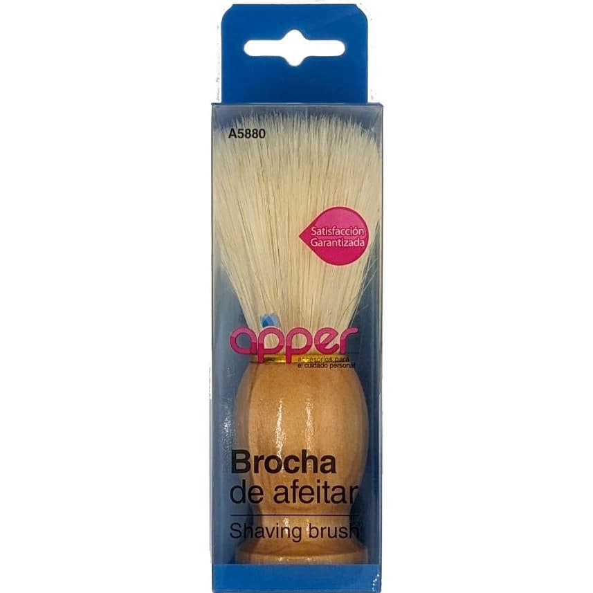 Brocha de Afeitar Apper Madera 11 cm