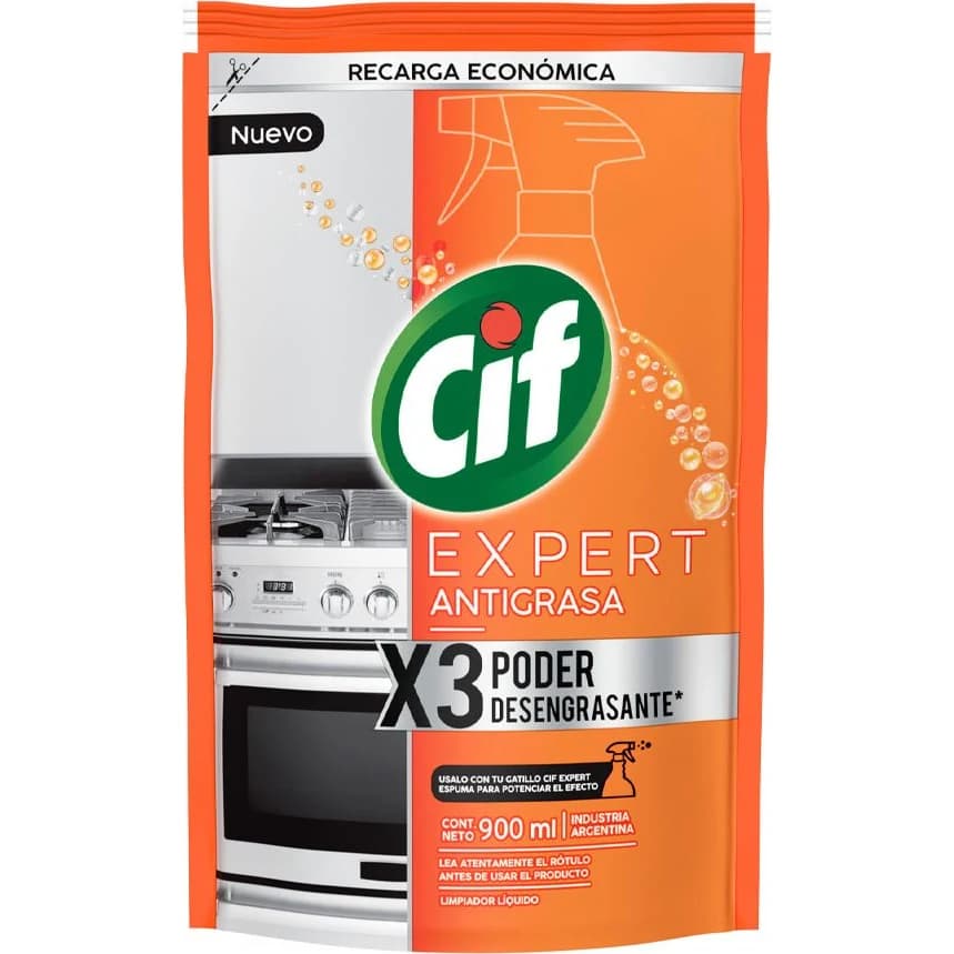Cif Expert Antigrasa Detergente Líquido 900 ml