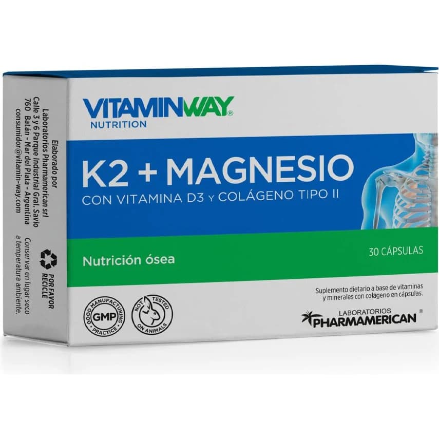 Vitamin Way K2 + Magnesio Cápsulas 30 Unidades